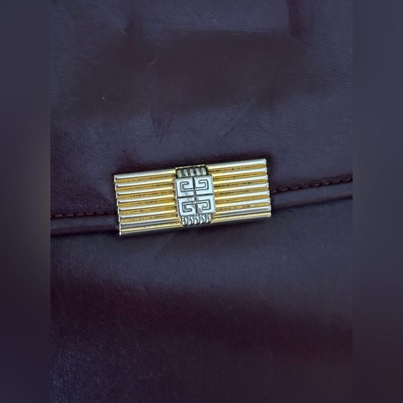 Givenchy Bordeaux Leather Shoulder Bag Vintage - Picture 4 of 13